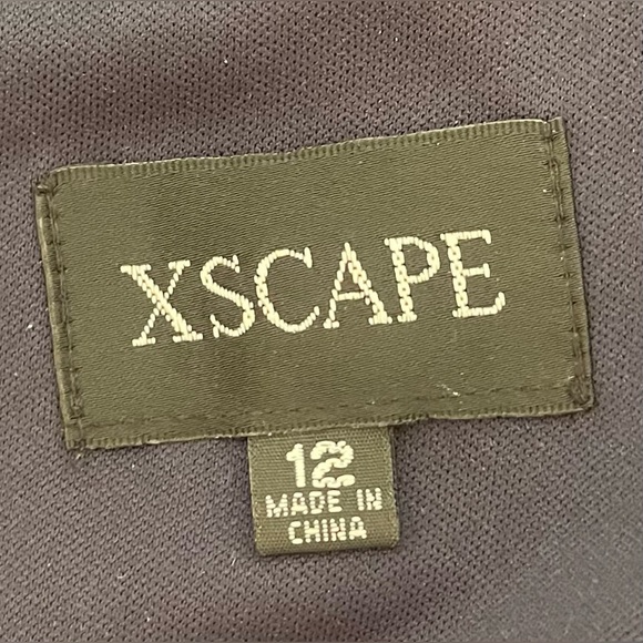 Xscape Evenings Ruffle Off the Shoulder Brocade Gown - Picture 5 of 5